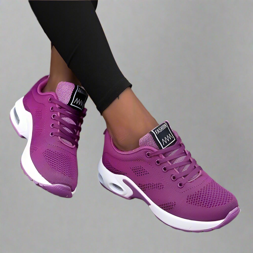 Damen Sportliche Schuhe mit atmungsaktivem Strick-Obermaterial